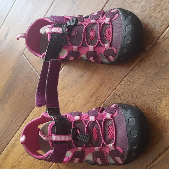 Kamik Crab Pink Purple Black Kids Girls Close-Toe Sandals Size 3 - Picture 8 of 14